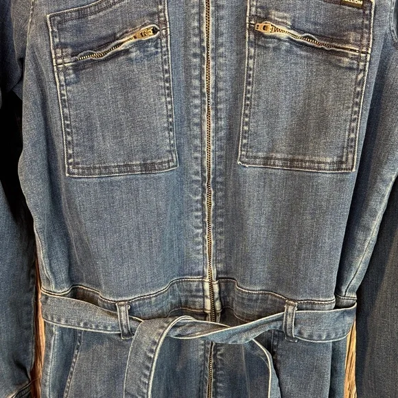 Volcom Dark Blue Denim Jumpsuit - Picture 4 of 12